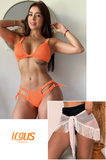 COMBO BIKINI + PAREO DE FLECOS